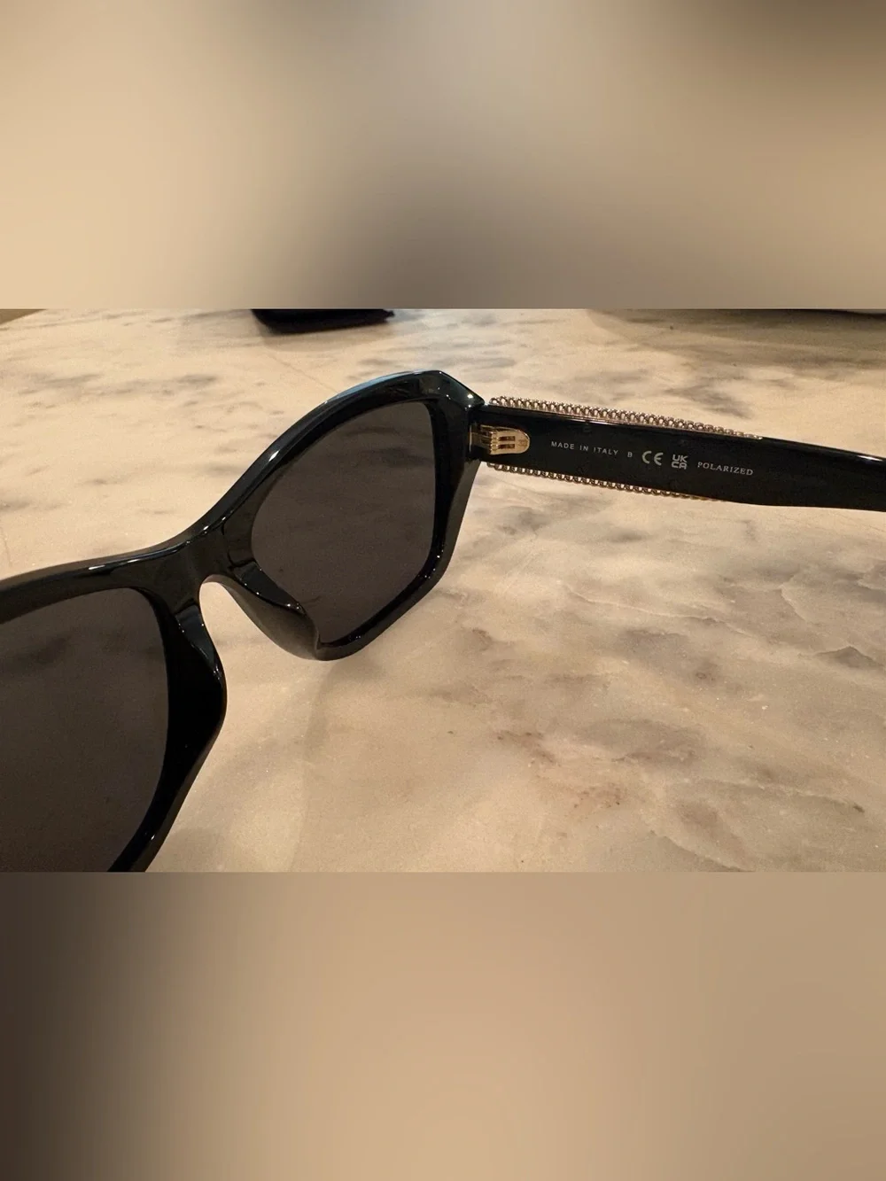 CHANEL Black Quilted Sunglasses Case with Matching Black Frames